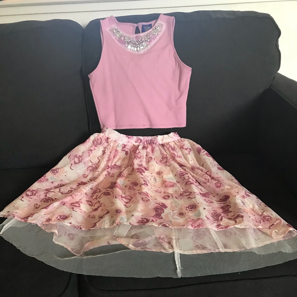Beauty and the beast skirt and shirt